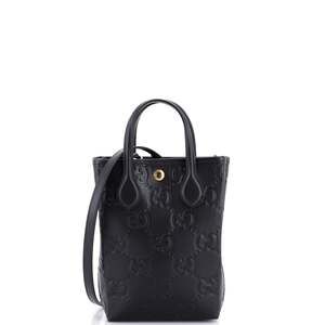 Gucci Vertical Tote Gg Embossed Leather #252913G10B